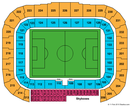 Red Bull Arena Seating Chart in Harrison, NJ